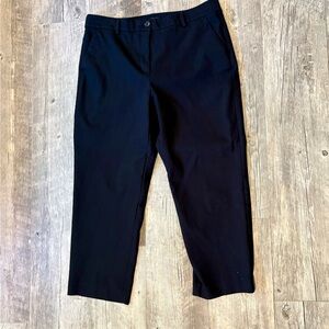 LOFT Women's Black Curvy Style Trousers Size 14